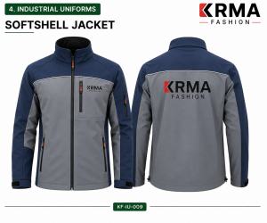 Industrial Softshell Jacket – Custom Workwear Manufacturer | KRMA Fashion
