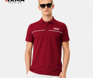 Premium Maroon Men’s Polo Shirt | Custom Corporate & Casual Wear Manufacturer | KRMA Fashion