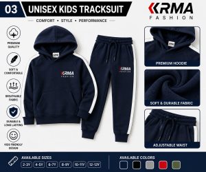 Unisex Kids Tracksuit | Custom Apparel Manufacturing