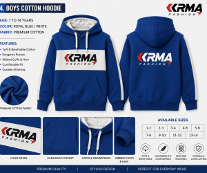 Boys Cotton Hoodie – Premium Custom Apparel Manufacturing